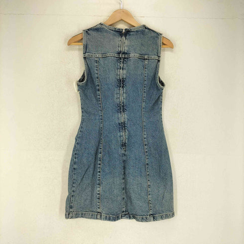 ザラ ZARA デニムノースリーブワンピース レディース import:M
